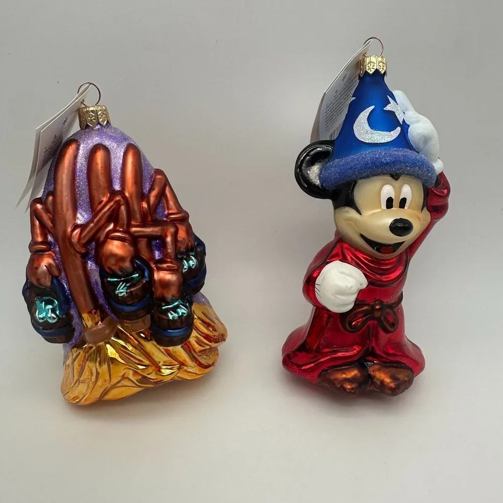 1999 Christopher Radko‎ Sorcerers Apprentice Mickey &Fantasia Brooms 6